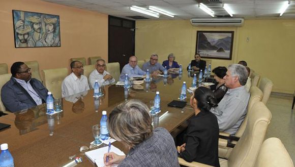 Intercambia vicepresidente cubano Miguel Díaz- Canel con líderes religiosos estadounidenses. Foto: Juvenal Balán/ Granma.