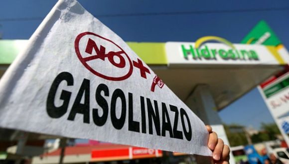 Continúan en México las protestas con el alza de la gasolina. Foto: Sputnik Mundo.