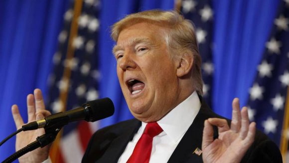 El presidente electo, Donald Trump, en rueda de prensa en New York. Foto: Reuters.