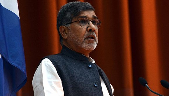 Kaislash Satyarthi, Premio Nobel de la Paz 2014, en Pedagogía 2017. Foto: Marcelino Vázquez/ ACN.