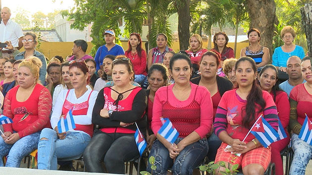 Acto por el 8 de marzo // Foto CNC TV