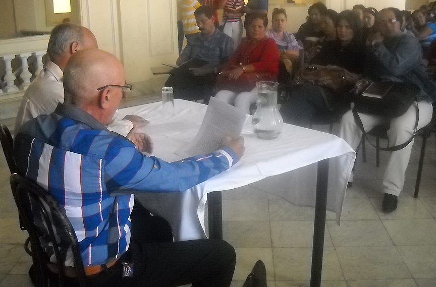 Realizan intercambio académico entre profesionales de universidad estadounidense y la sede Blas Roca Calderío de Manzanillo // Foto Lilian Salvat