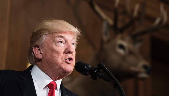 El presidente de los Estados Unidos anuncia reducción “histórica” con respecto a los impuestos. Foto: AFP.