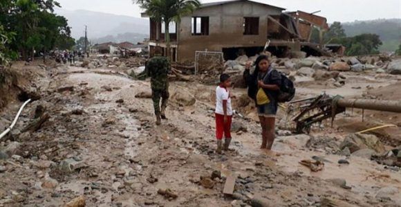 Imagen de una calle de La Mocoa. Foto: Ejército de Colombia