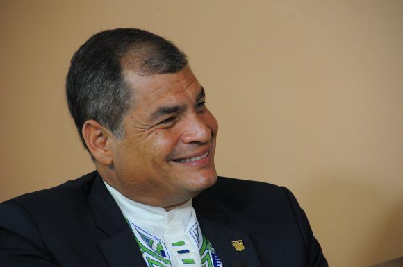 Entrevista al presidente de Ecuador, Rafael Correa Delgado a Mundo Latino, durante su visita a Cuba para recibir la Orden José Martí y el Título de Honoris Causa de la Universidad de La Habana, mayo de 2017. Foto: Juvenal Balán / Mundo Latino / Cubadebate