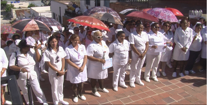 Celebran en Manzanillo Día de la Enfermería // Fotos Golfovisión TV