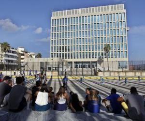 Embajada de Estados Unidos en La Habana. Foto: EFE.