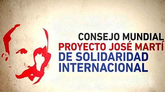 Los miembros del Consejo Mundial del Proyecto José Martí de Solidaridad Internacional resaltaron el contenido profundamente martiano de la carta abierta.Foto: Prensa Latina.