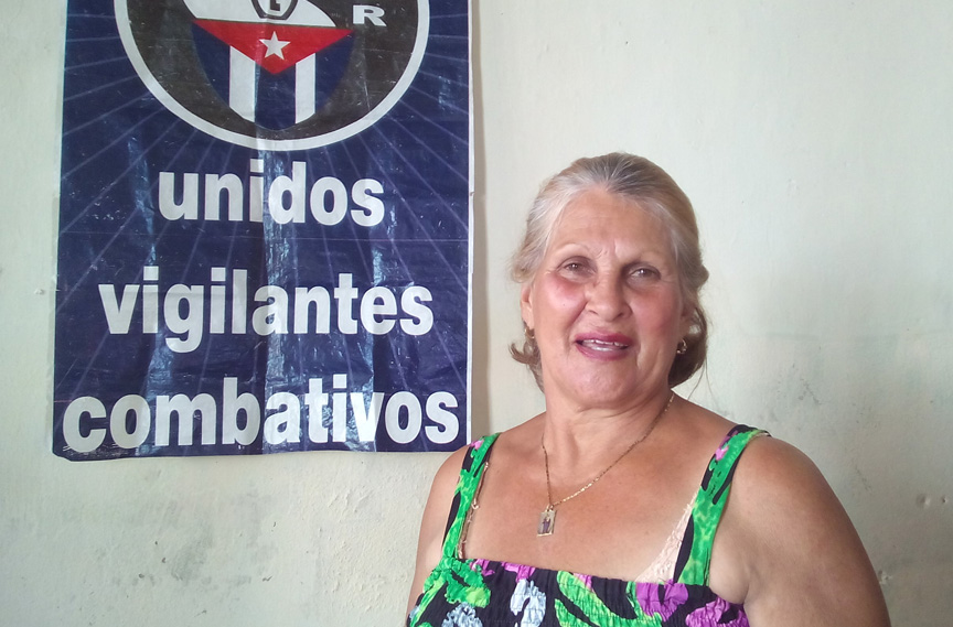 Leonor Rodríguez López, coordinadora de la zona 55 // Foto Eliexer Peláez