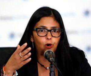 Ministra de Relaciones Exteriores de Venezuela, Delcy Rodriguez. Foto: REUTERS.