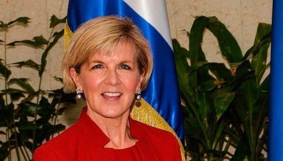 la Ministra de Relaciones Exteriores de la Mancomunidad de Australia, Julie Bishop visita Cuba. Foto: ACN.