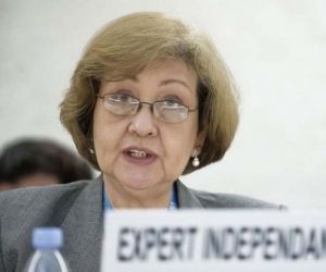 La Experta Independiente sobre derechos humanos y solidaridad internacional de la Organización de Naciones Unidas (ONU), Virginia Dandan. Foto: Archivo.