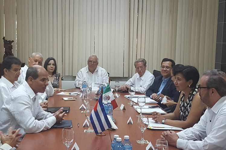 Repasaron Cuba y México estado de relaciones intercancillerías