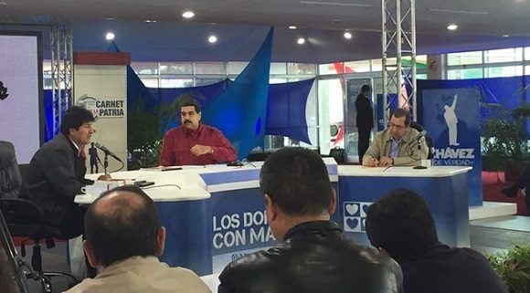 El presidente de Venezuela, Nicolás Maduro, en su programa dominical. Foto: AVN.