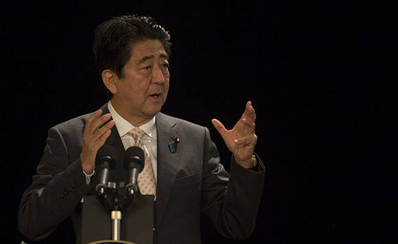 El primer ministro japonés Shinzo Abe. Foto: Ismael Francisco/ Cubadebate.
