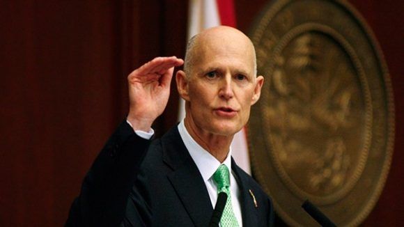 El gobernador de Florida, Rick Scott.