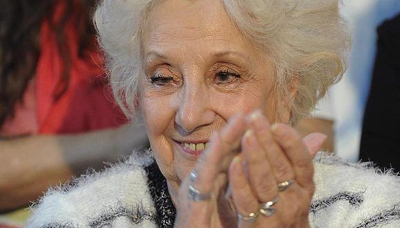 Estela de Carlotto anuncia el encuentro de la nieta 125. Foto: Telam