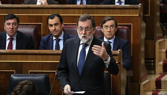 Mariano Rajoy, en la sesión de control al Gobierno en el Congreso de los Diputados, este miércoles. Foto: Juan Manuel Prats/ elperiódico.