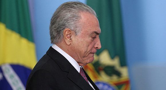 La presidencia brasileña aún no se pronunció sobre el estado de salud de Temer, de 77 años. Foto: Reuters.