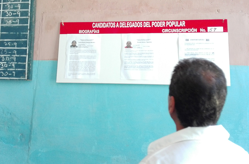 Publican biografías de candidatos a delegados a la Asamblea Municipal del Poder Popular // Foto Marlene Herrera