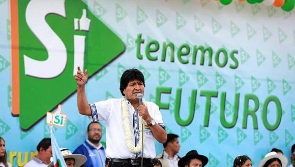 La sociedad civil boliviana organiza grandes concentraciones y marchas en distintas regiones del país para respaldar a Morales como candidato. Foto: Prensa Latina