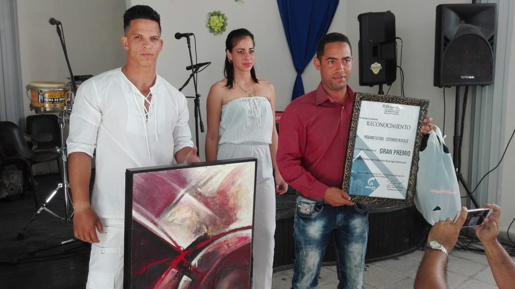 Carlos Manuel Gallardo, multipremiado en esta edición, y merecedor del Gran Premio // Foto Marlene Herrera