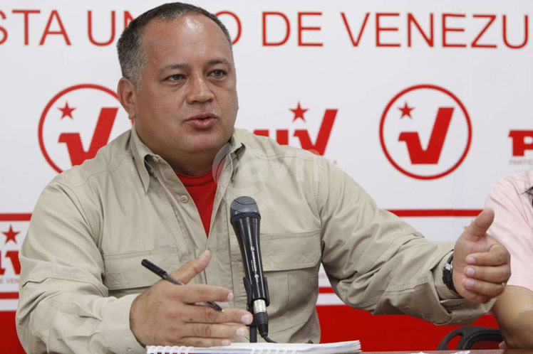 Vicepresidente primero del Partido Socialista Unido de Venezuela (PSUV), Diosdado Cabello // Foto PL