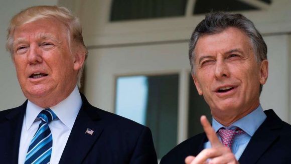 Trump y Macri. Foto tomada de Clarín.