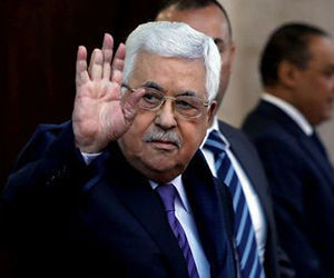 El presidente palestino Mahmoud Abbas en Ramala, en Cisjordania, 1 de mayo de 2018. Foto: Reuters.