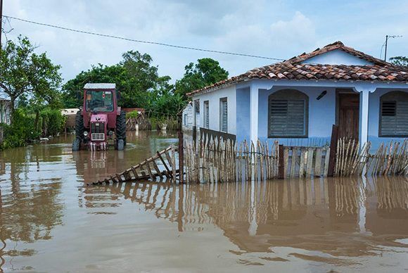 Las intensas lluvas han dejado graves afectaciones en Cuba. Foto: Sadiel Mederos/Vanguardia