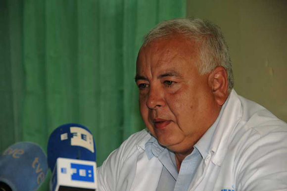 Sergio Rabell, director del Instituto de Medicina Legal de Cuba. Foto: Prensa Latina.