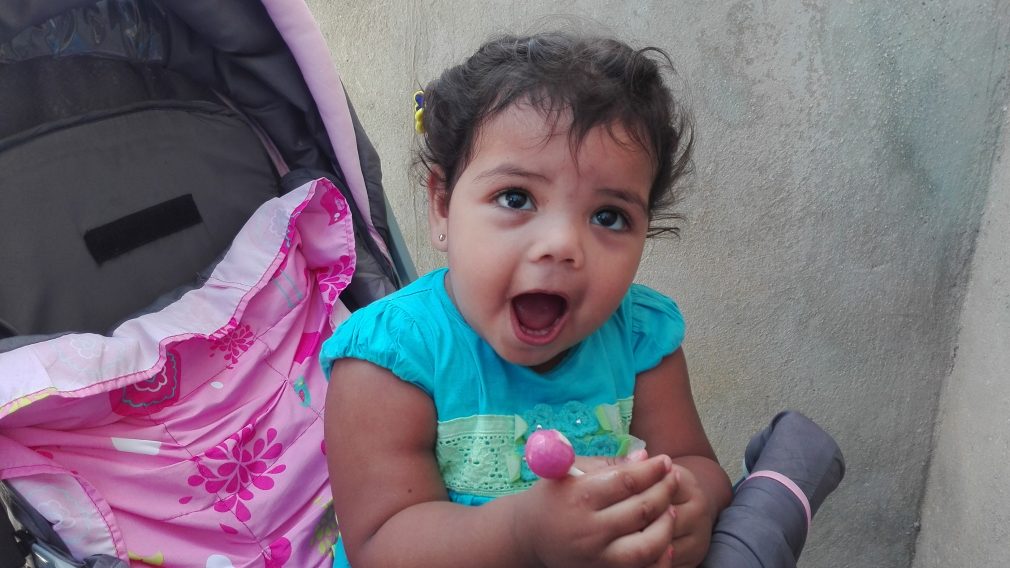 Danelia, una niña feliz // Foto Marlene Herrera