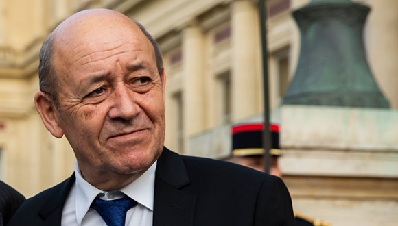El ministro de Asuntos Exteriores de Francia, Jean-Yves Le Drian. Foto: J. Litvine/ MEAE.