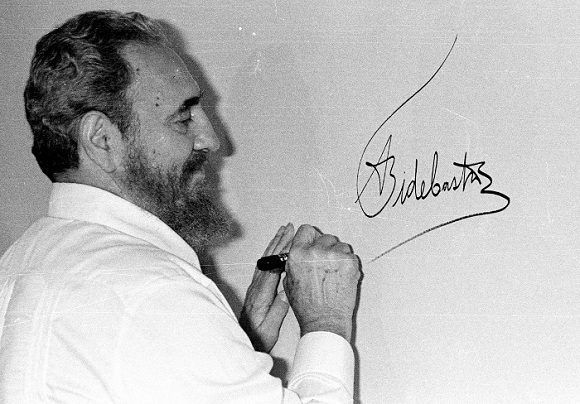 El líder de la Revolución Cubana Fidel Alejandro Castro Ruz Foto: Liborio Noval 