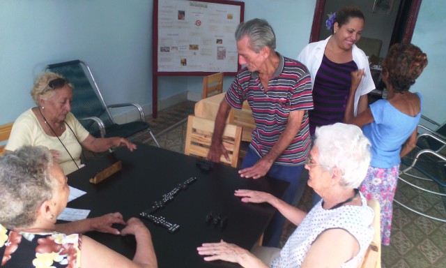 Este hogar seminterno para el adulto mayor cuenta con varias aéreas para el esparcimiento  // Foto Lilian Salvat