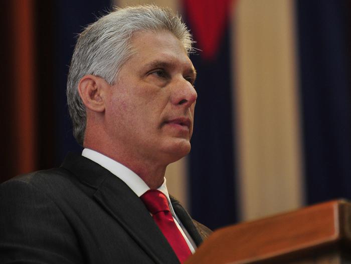 El presidente cubano, Miguel Díaz-Canel