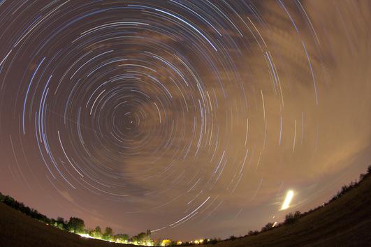 Lluvia de estrellas, vista 360