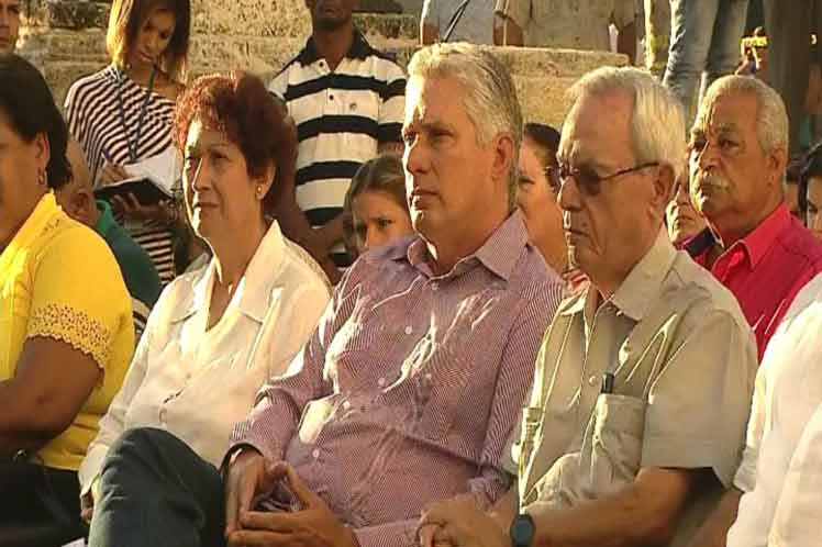 El presidente cubano, Miguel Díaz-Canel, encabezó hoy en esta capital un acto por el comienzo del curso escolar 2018-2019