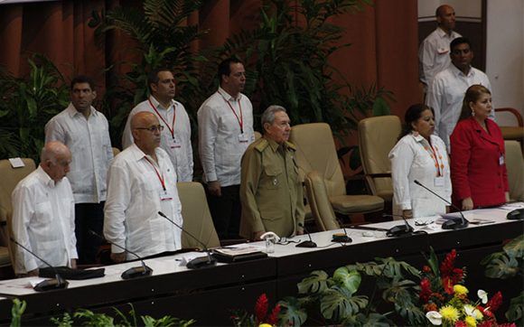 Raúl Castro preside el Congreso de los CDR en el Palacio de Convenciones de La Habana. Foto: René Pérez Massola/ Trabajadores.