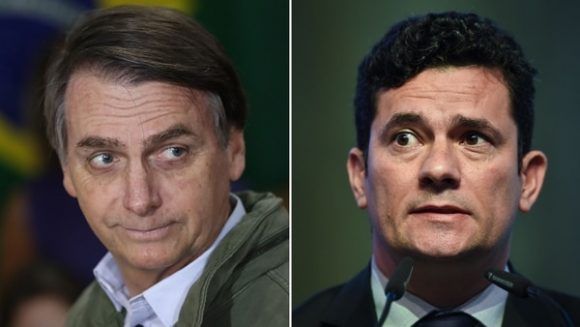 Jair Bolsonaro y Sergio Moro