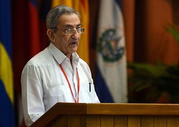 José Ramón Balaguer, jefe del departamento de Relaciones Internacionales del Comité Central del Partido Comunista de Cuba. Foto: Irene Pérez/ Cubadebate.