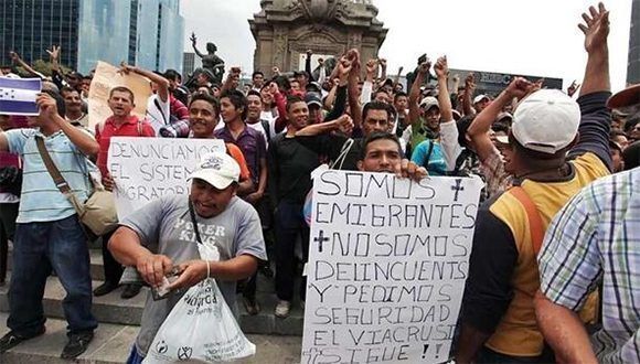 Miles de participantes en la caravana de migrantes están ya en Ciudad de México. Foto: emeequis.
