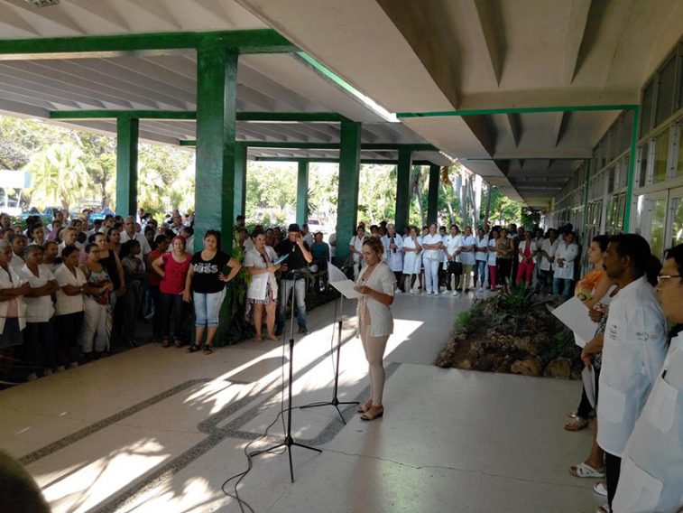 Apoyan los trabajadores de la salud la declaración del MINSAP desmesurada // Foto tomada de facebook