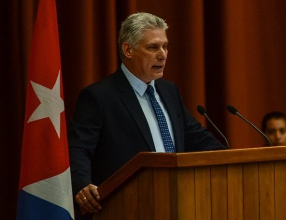 Intervención de Miguel Díaz-Canel Bermúdez, presiente de los Consejos de Estado y de Ministros de Cuba, durante la clausura del Encuentro Internacional por la Unidad de los Educadores Pedagogía 2019, en el Palacio de las Convenciones, en La Habana, el 8 de febrero de 2019. Foto: Marcelino Vázquez Hernández / ACN