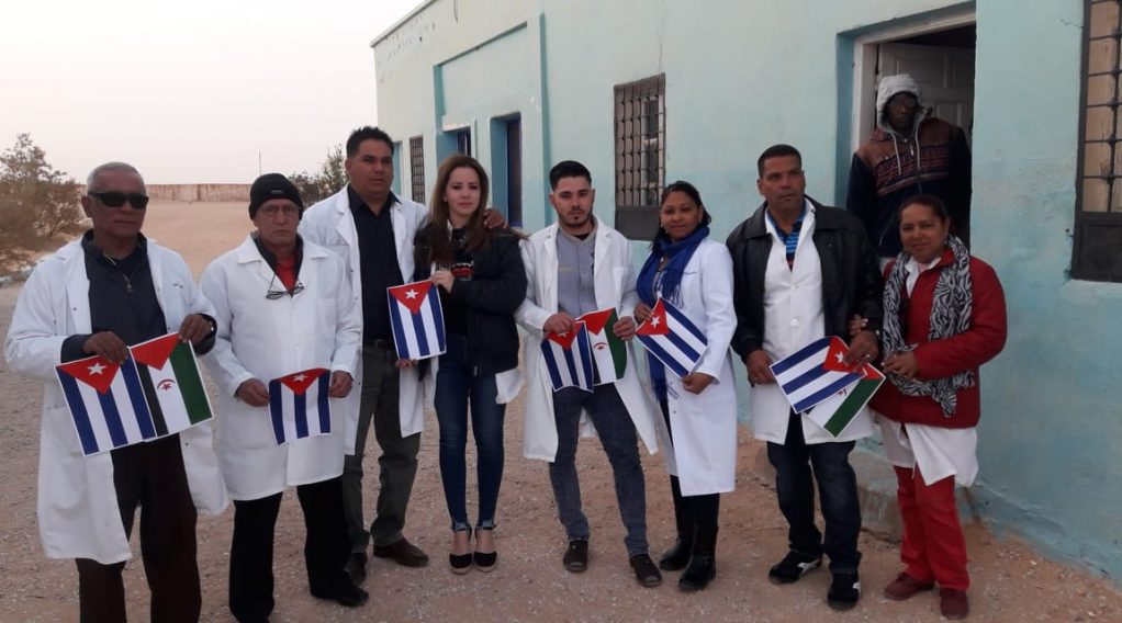 Nueve médicos y tres licenciados, conforman la brigada de cooperantes   // Foto cortesía del entrevistado