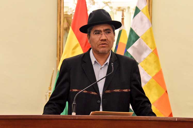 Diego Pary, ministro de Relaciones Exteriores de Bolivia Foto: PL 