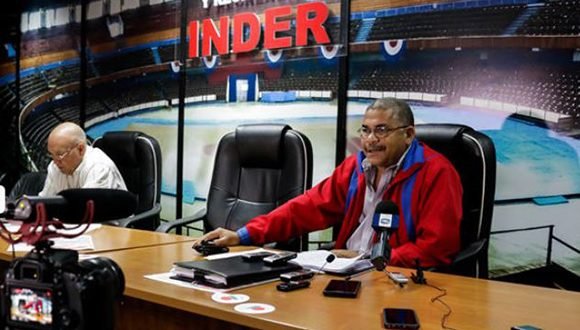 Conferencia de prensa del Inder en la Ciudad Deportiva de La Habana. Foto: Calixto N. Llanes/ Juventud Rebelde