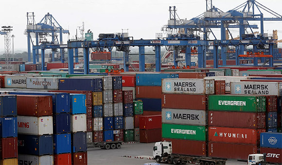 Patio de contenedores. Foto: Reuters.