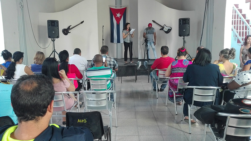 Acto por el Día de la Prensa Cubana // Foto Marlene Herrera