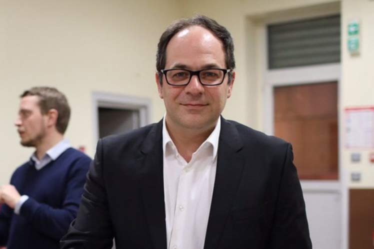 Eurodiputado francés Emmanuel Maurel Foto: Prensa Latina